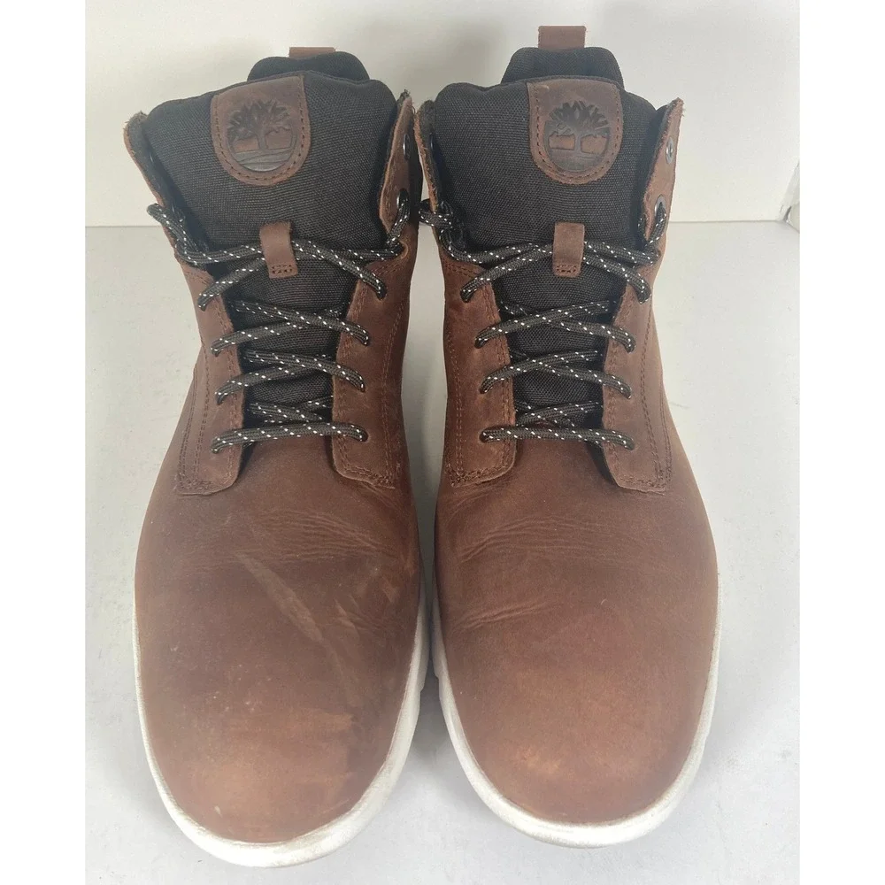 Timberland Parker Street Mens Brown Leather Sneaker Boots TB0A6BXEEM6 Size 11.5